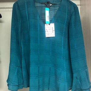 41 Hawthorn Teal Bell Sleeve Blouse, size XL, never worn new with tags (NWT)!